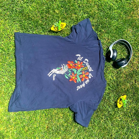 Vans Other - Blue Vans Skeleton Shirt